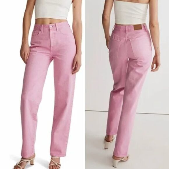 New! Madewell Baggy Straight Jeans: Garment-Dyed Edition, size 32‎ - Picture 1 of 16
